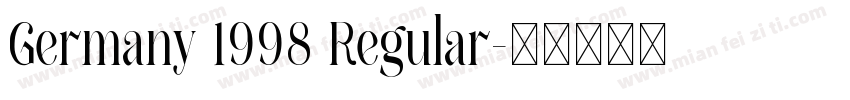 Germany 1998 Regular字体转换
